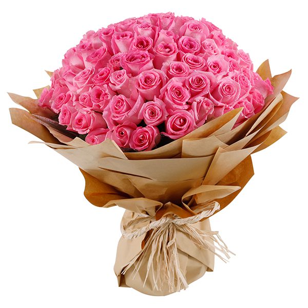 Bouquet of 101 Pink Roses | Flower and Bouquet Delivery in Bangalore | Order Now at June Flowers