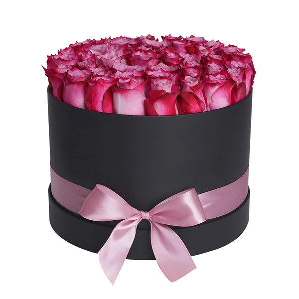 Box of Deep Purple Roses | Order Online Rose Bouquet for any occasion
