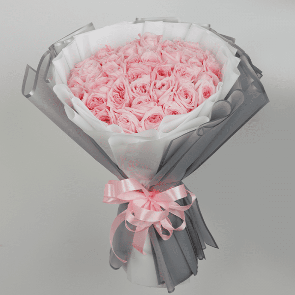 Hand Bouquet of Charismatic Pink Roses Hand Bouquet of Charismatic Pink Roses