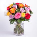 Send Mix Roses in Vase | Bouquet rose bouquet | June Flowers