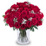 Red Rose with Vase | Online Flowers Delivery in India | Order now JF