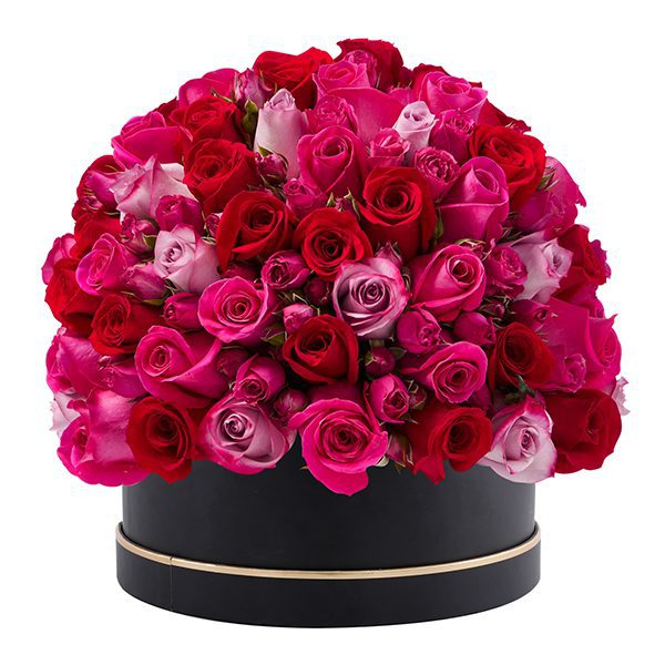 Signature Box of Lavish Pink Roses Lavish Pink Roses | Best Flower Bokeh for Birthday Delivery | JF