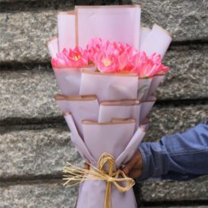 The Best Valentine Pink Tulips | Valentine's day flowers delivery to Bangalore