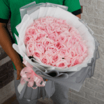 Bouquet of Pink Roses - roses in bangalore | Juneflowers.com