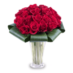 Roses in Vase Delivery Bangalore | red rose online - JuneFlowers.com