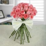 Elegant Pink rose hand tied Bouquet from JuneFlowers.com