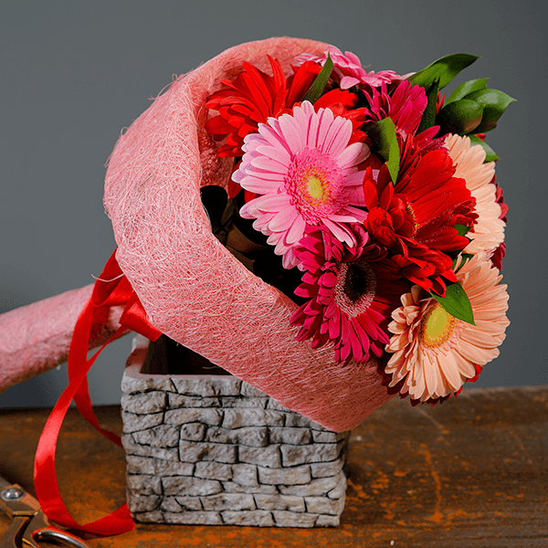 Exotic Gerberas Send Exotic Gerberas | Order Bouquet Online -JuneFlowers.com