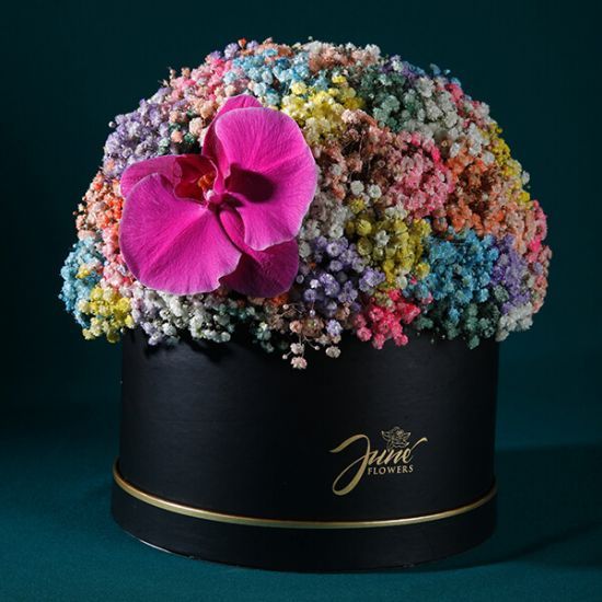 box_of_joy_and_happiness Box of Joy | Online Colorful Baby's Breath Delivery in India |order Now at JuneFlowers.com
