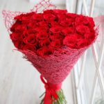Red Love Flower Bouquet | Best Online Large Bouquet of Roses in Bangalore, India