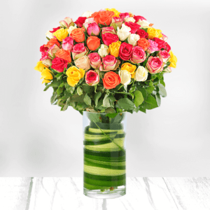 Mother's Gift - Online mixed color roses delivery to India | Order Now Juneflowers.com