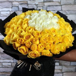 Shop Now! Send Sunshine & Smiles with yellow rose bouquet India
