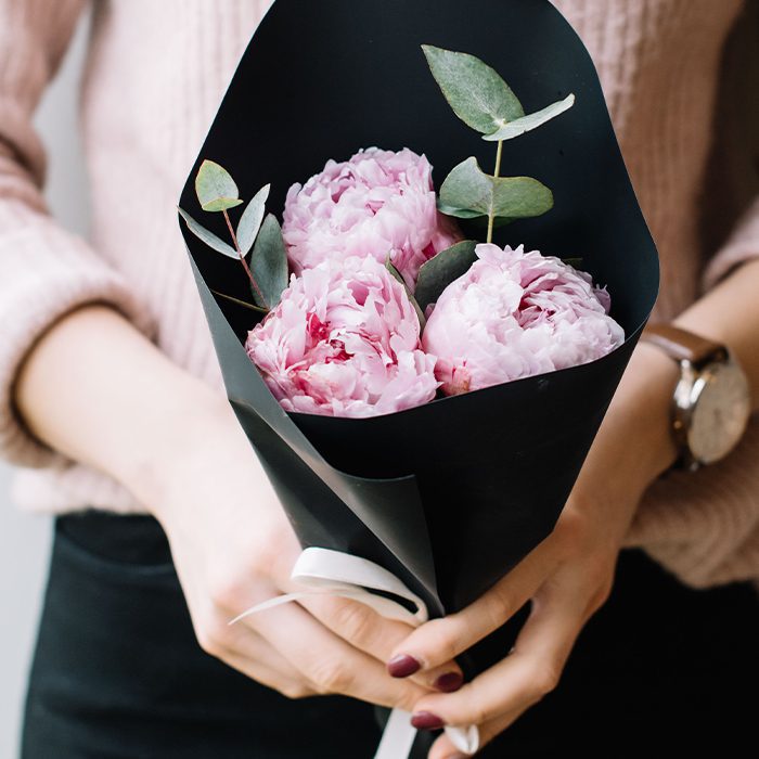 Pink Peonies Bouquet | Juneflowers.com