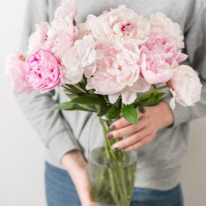 Peonies in Vase | Flower shop Florist near Me | Order Now at June Flowers