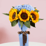 Cool Moment - Order Sunflower & Hydrangea | Juneflowers.com