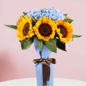 Cool Moment - Order Sunflower & Hydrangea | Juneflowers.com