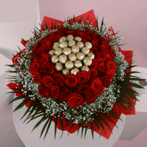 Ferrero Rocher Flower Bouquet - Where Flowers Meet Chocolate Luxury - June Flowers