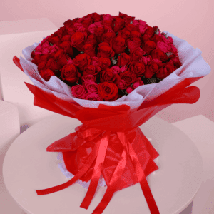 100 roses bouquet- Valentines Flower Bouquet - Order now June Flowers