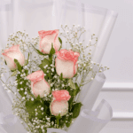 Graceful Blush Rose Bouquet 4-min