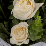 Graceful Glow White Rose Bouquet2
