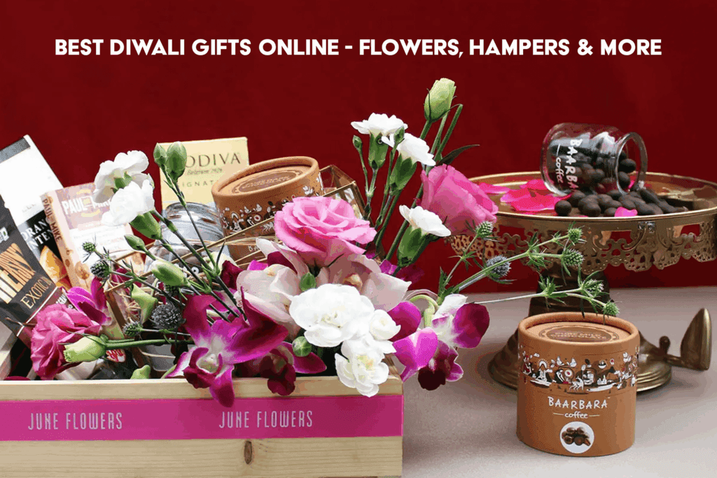 Best Diwali gifts online including flowers, festive hampers, sweets, and decorative gift ideas.