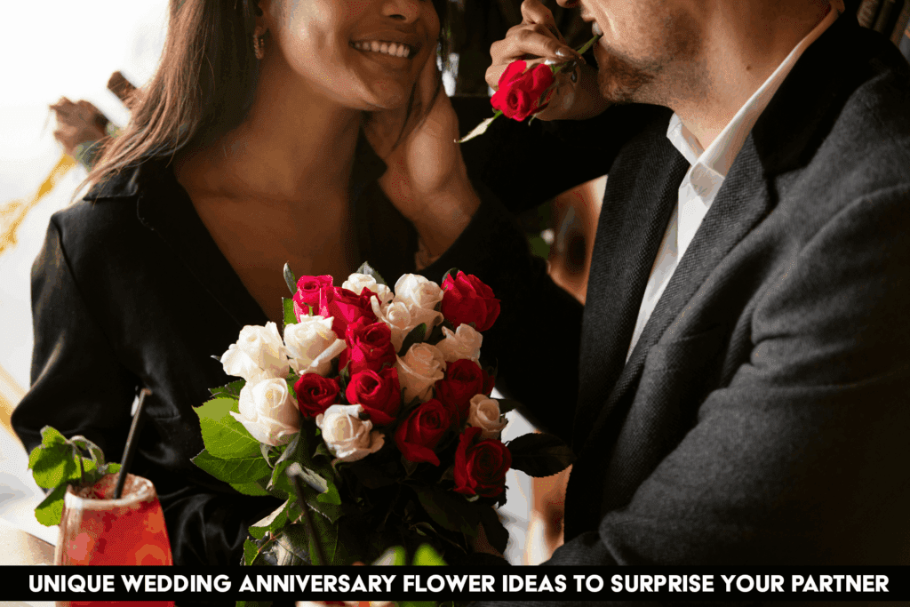 Romantic anniversary flower arrangement for surprising your partner