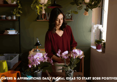 Daily floral inspiration with affirmations for a positive 2026
